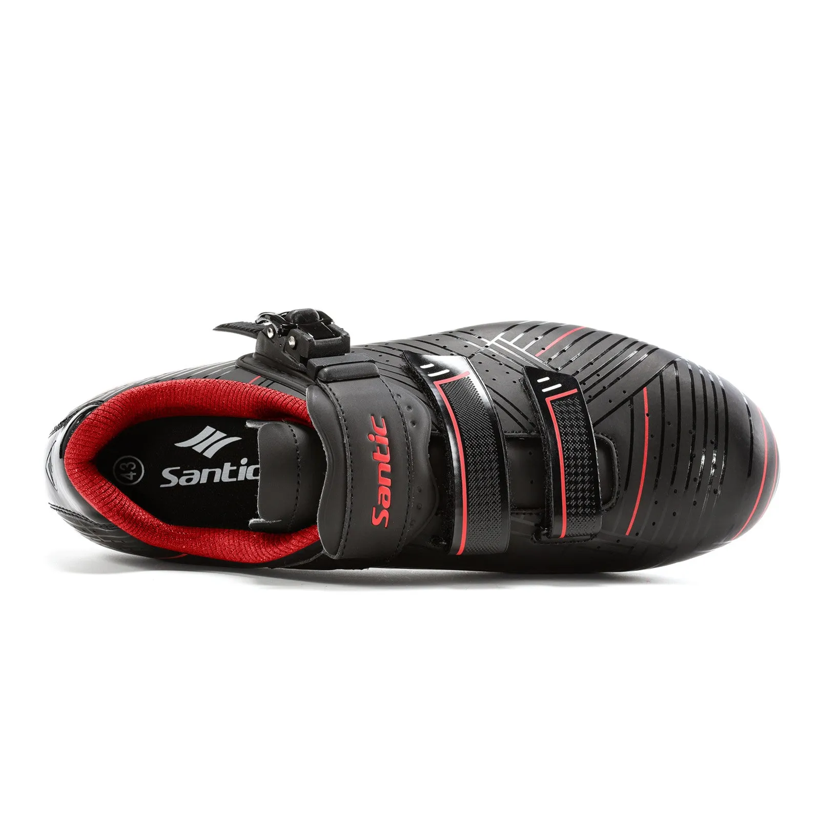 Santic Roadway Black Men & Women Road Cycling Shoes
