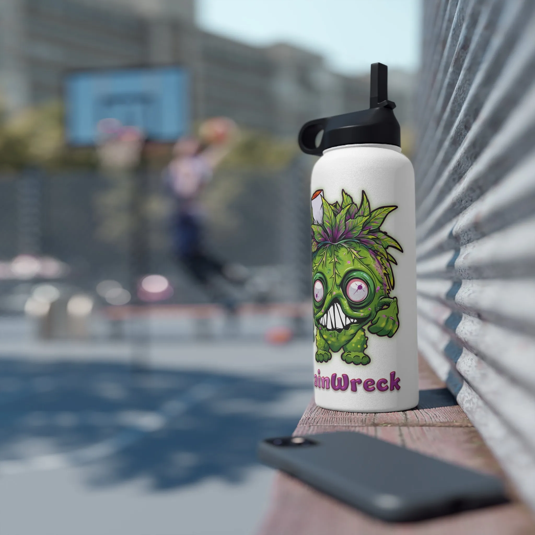 Water Bottle Stainless Steel - TrainWreck